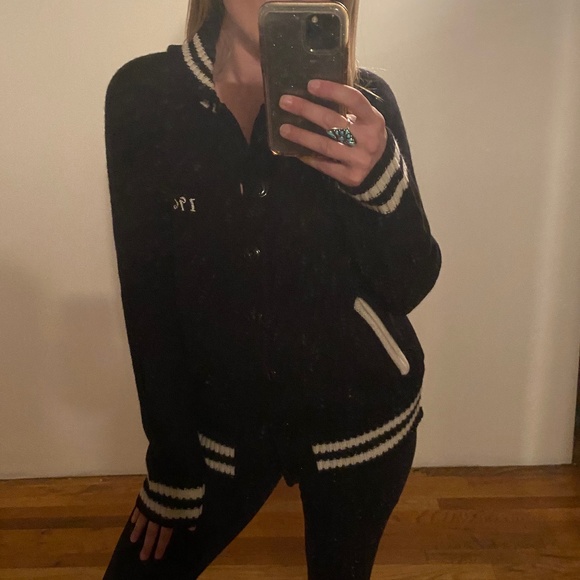 COPY - BNWT 1969 Stoned Immaculate High black Cardigan sweater w white accents … - Picture 15 of 16